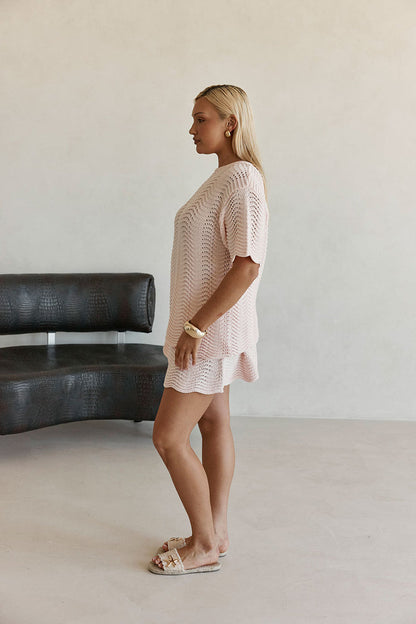 SAMPLE-Leah Top - Blush