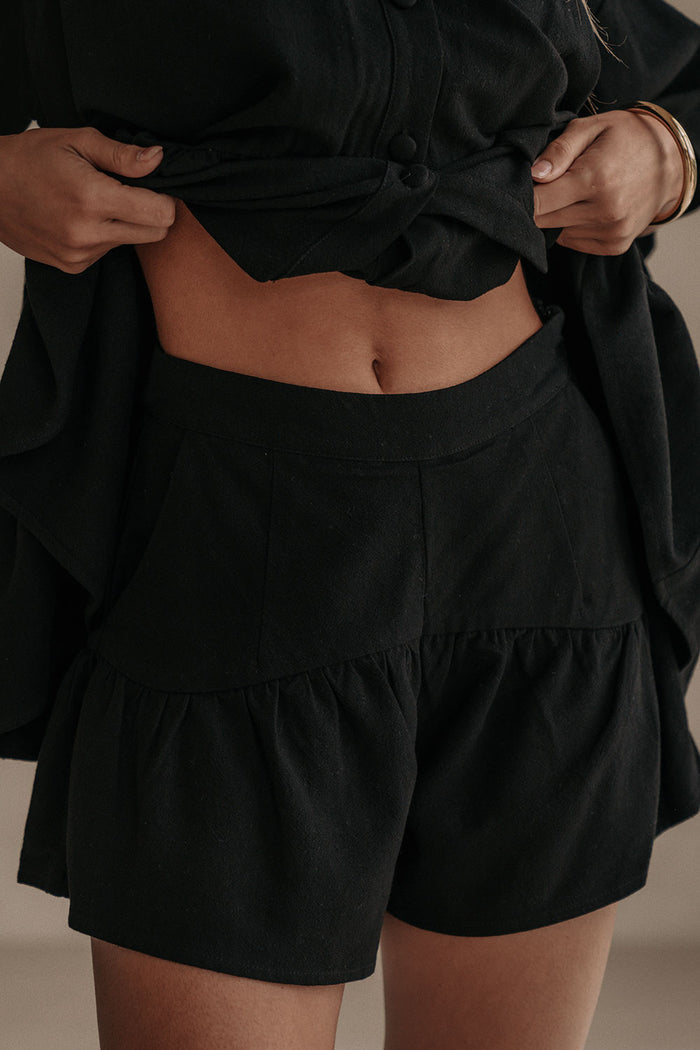 SAMPLE-Luna Shorts - Black