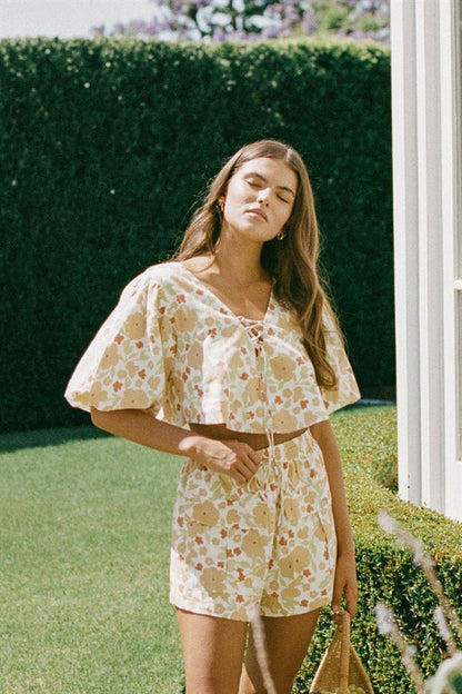 SAMPLE-Palmer Shorts - Floral