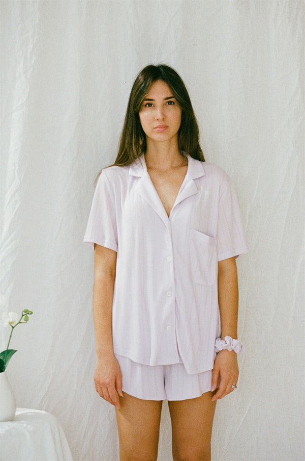 SAMPLE-Siesta PJ Top - Lilac