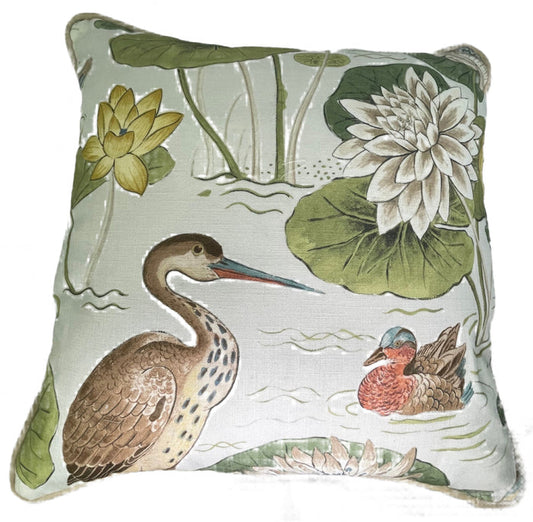 Schumacher Crane Pillow.