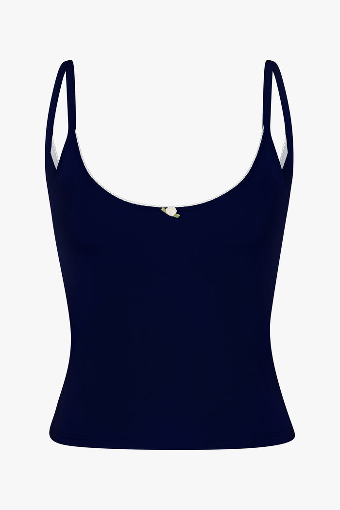 SCOOP BACK CAMI IN NAVY