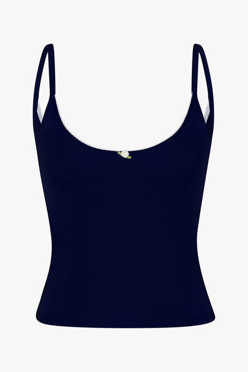 SCOOP BACK CAMI IN NAVY