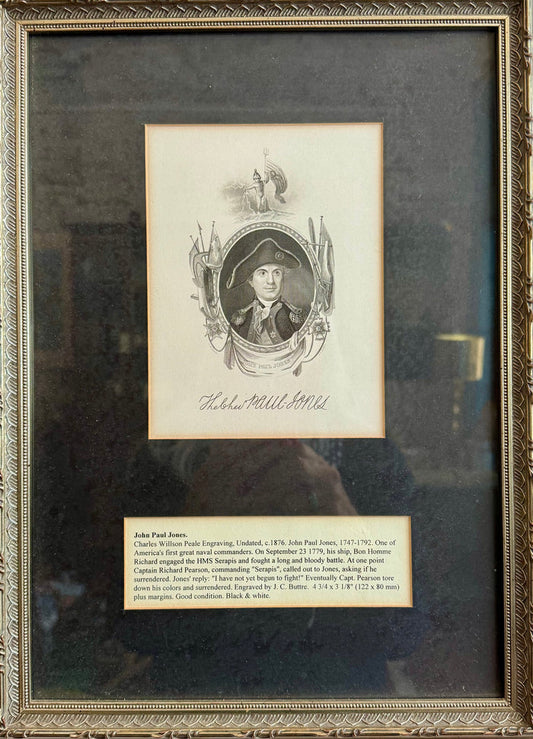 Scottish-American Naval Commander Wall Art.