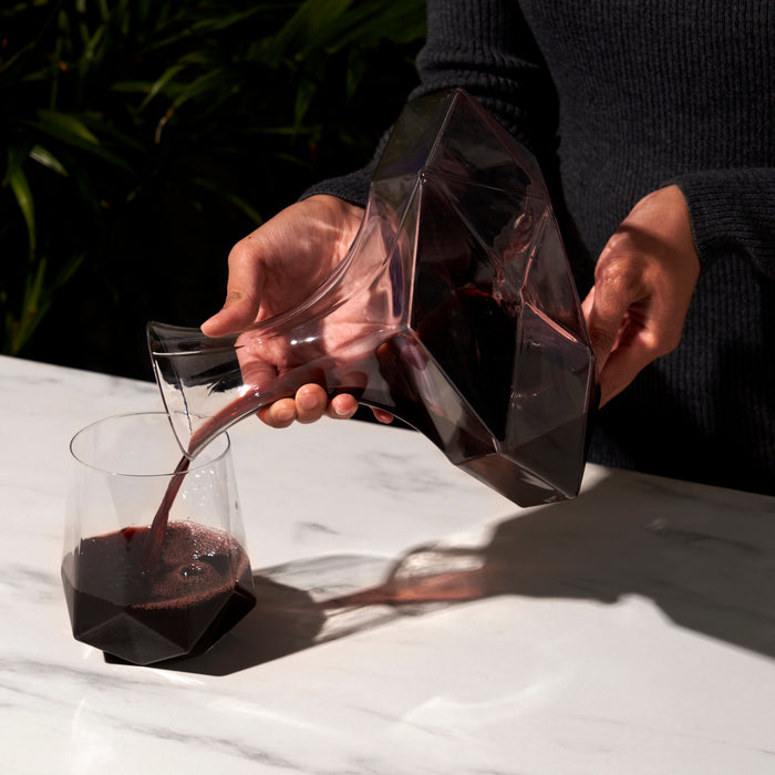 Seneca Faceted Crystal Wine Decanter (Online Only)