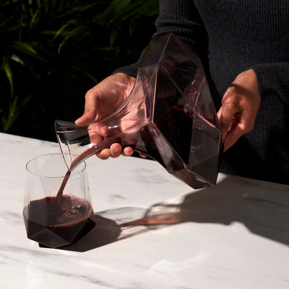 Seneca Faceted Crystal Wine Decanter (Online Only)