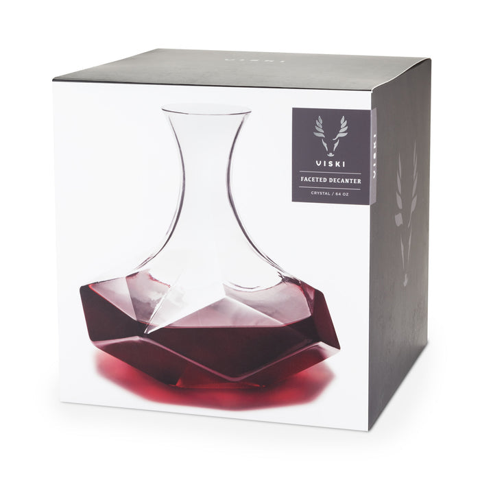 Seneca Faceted Crystal Wine Decanter (Online Only)