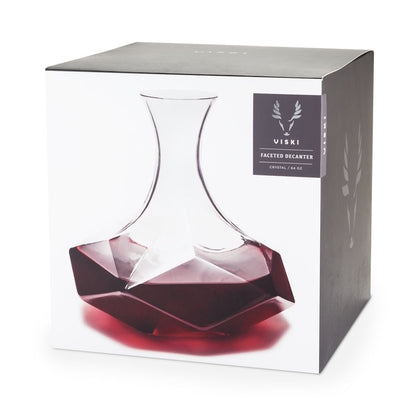 Seneca Faceted Crystal Wine Decanter (Online Only)