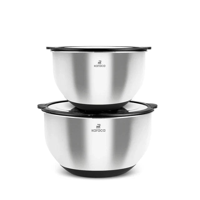 Set de bols mélangeurs Karaca Mixmaster – 2 pièces, inox