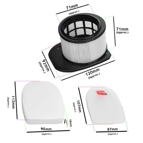 Shark Filters for Shark Stratos IZ400 IZ420 IZ400UK IZ420UK Filter Kit Anti Hair Wrap