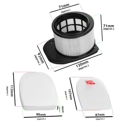 Shark Filters for Shark Stratos IZ400 IZ420 IZ400UK IZ420UK Filter Kit Anti Hair Wrap