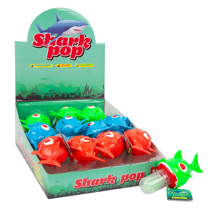 Shark Pop Lollipop - 12 Count