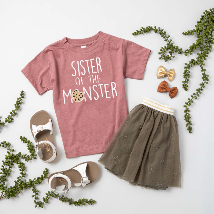 "Sibling of the Monster" Cookie Brother Sister Family T-Shirt