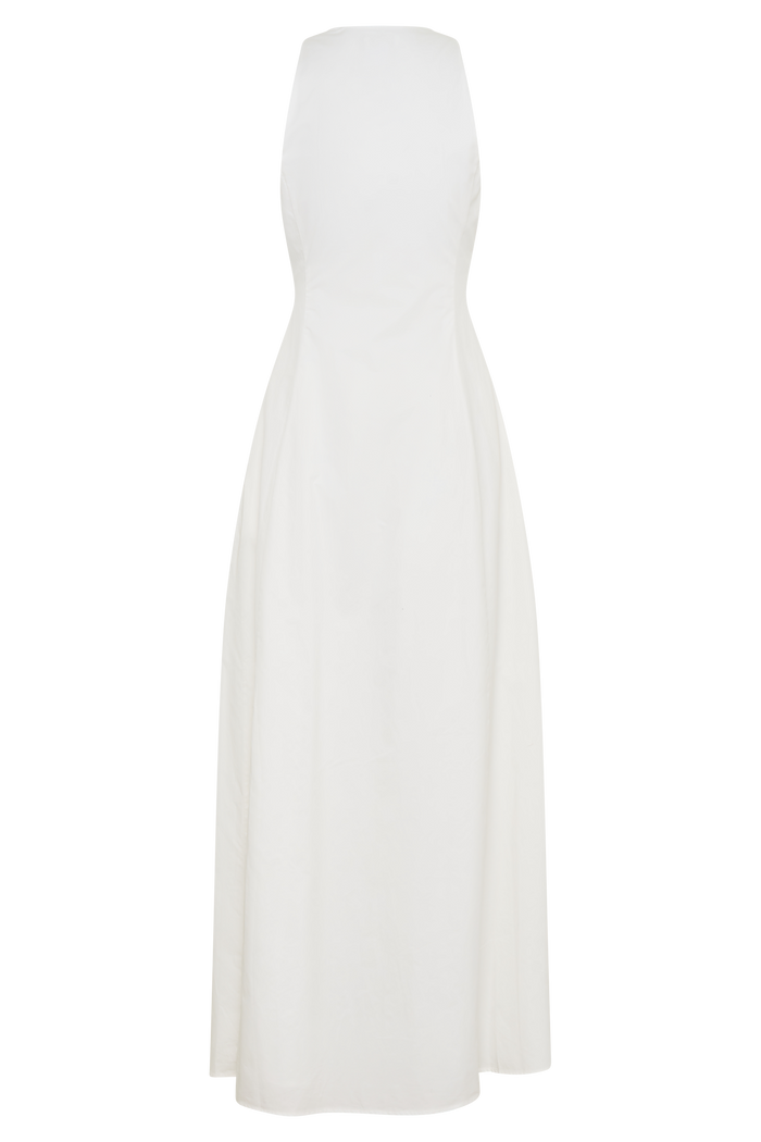 Sienna Button Down Maxi Dress - White