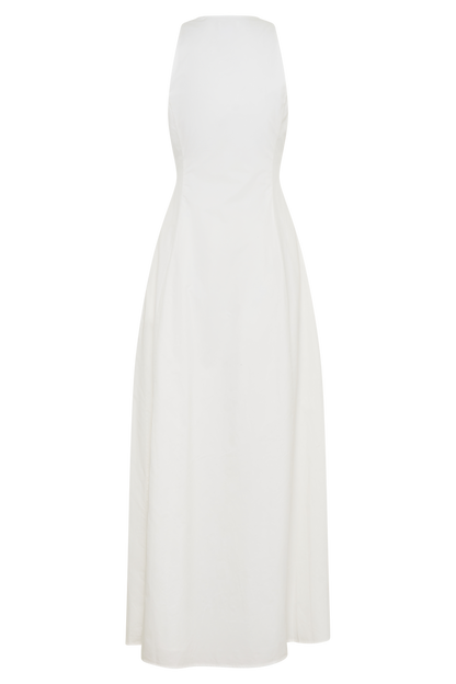Sienna Button Down Maxi Dress - White