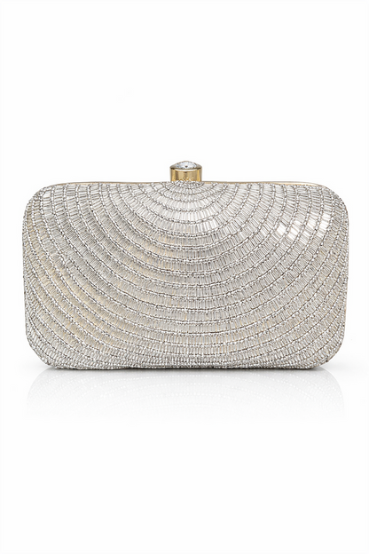 Silver Cleopatra Clutch