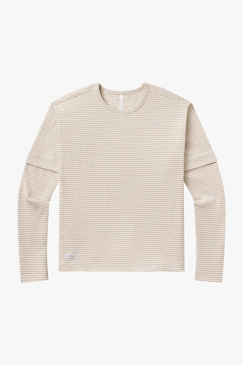 SKATE LONG SLEEVE IN ECRU STRIPE