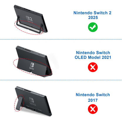 Soft Silicone Case for Nintendo Switch 2 w/Ergonomic Grip and 2 Cartridge Slots, Durable & Anti-Slip | Fintie