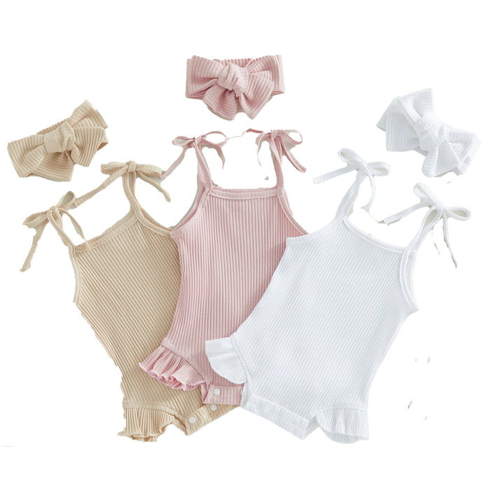 SOPHIE Summer Ruffle Onesie with Headband