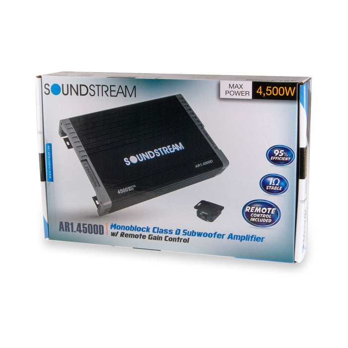 Soundstream AR1.4500D Arachnid Series 4500W Class D Monoblock Amplifier