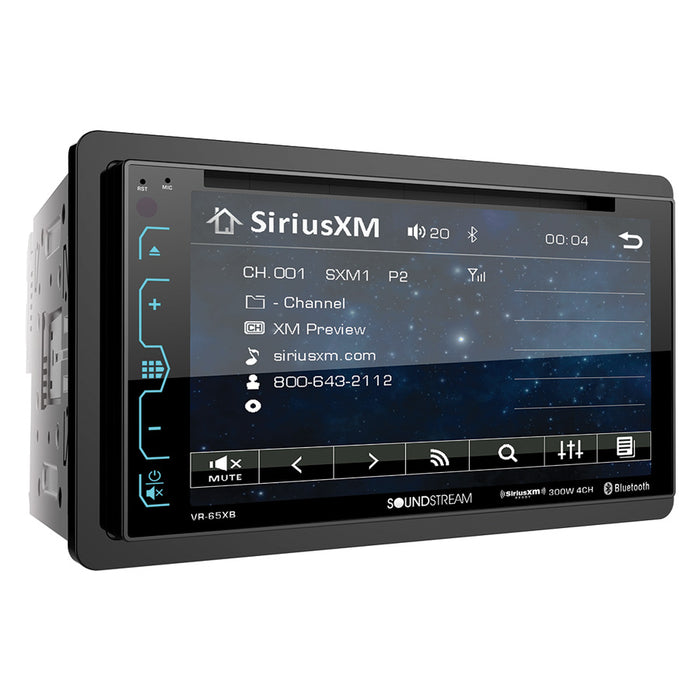 Soundstream VR-65B Stereo 6.2â€ Touchscreen 2-DIN BT DVD CD/MP3