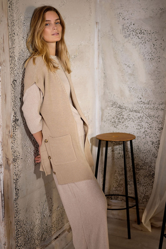 Soya Concept SC-Julia 9 33570-20 Waistcoat Beige - Dotique