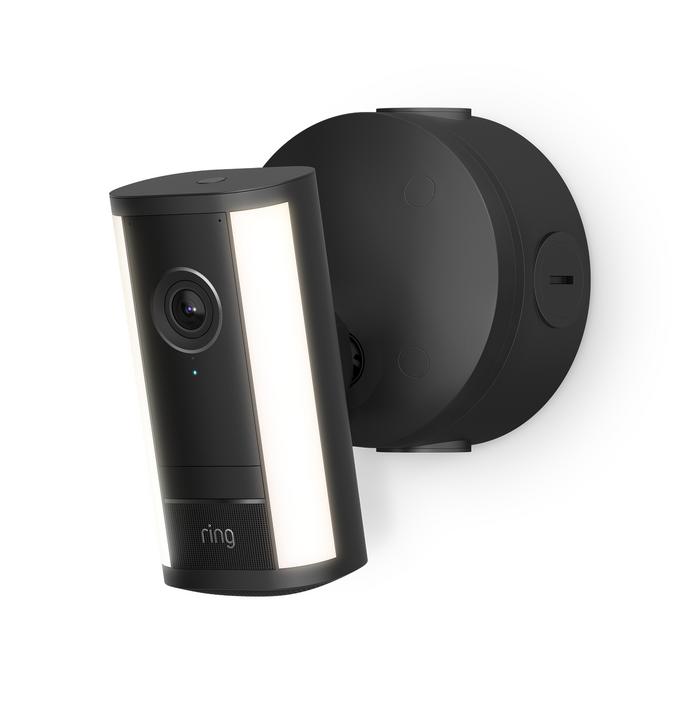 Black:Spotlight Cam Pro (2nd Gen) with PoE Adaptor