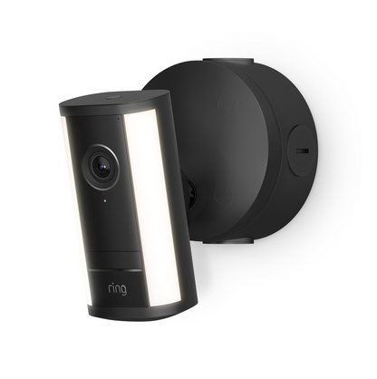 Black:Spotlight Cam Pro (2nd Gen) with PoE Adaptor