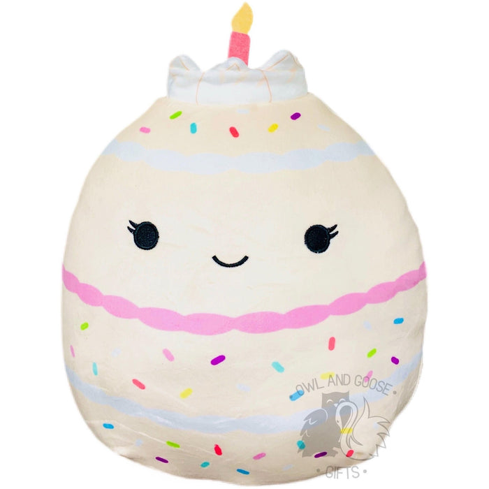 Squishmallow 12 Inch Dorina the Birthday Cake Plush Toy - Owl & Goose Gifts