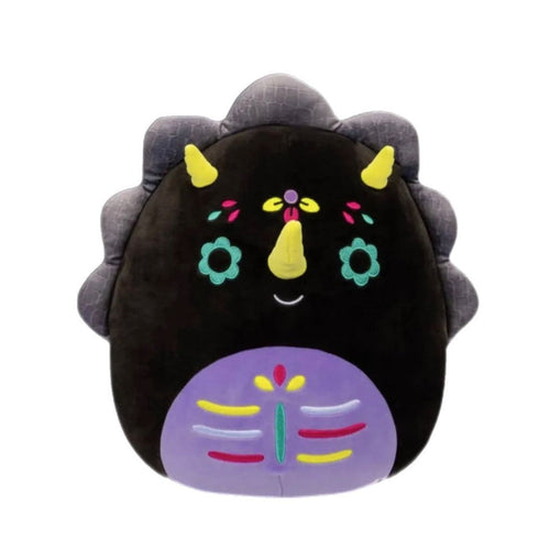 Squishmallow 12 Inch Tetero the Triceratops Day of the Dead Plush Toy - Owl & Goose Gifts