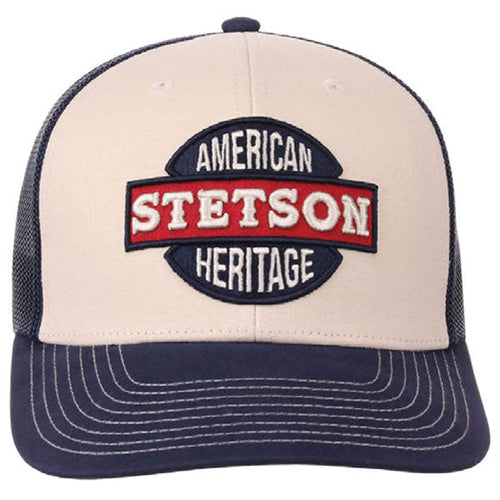 Stetson American Heritage Trucker Cap in Cream