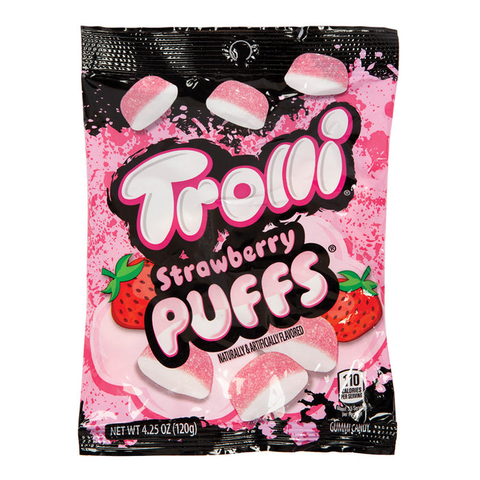 Strawberry Puffs Gummy Candy - 12ct Bags