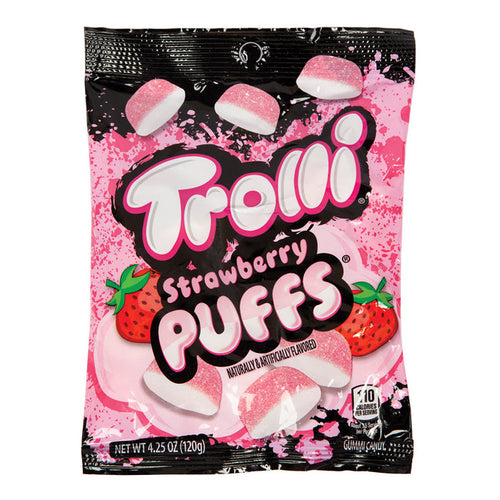 Strawberry Puffs Gummy Candy - 12ct Bags
