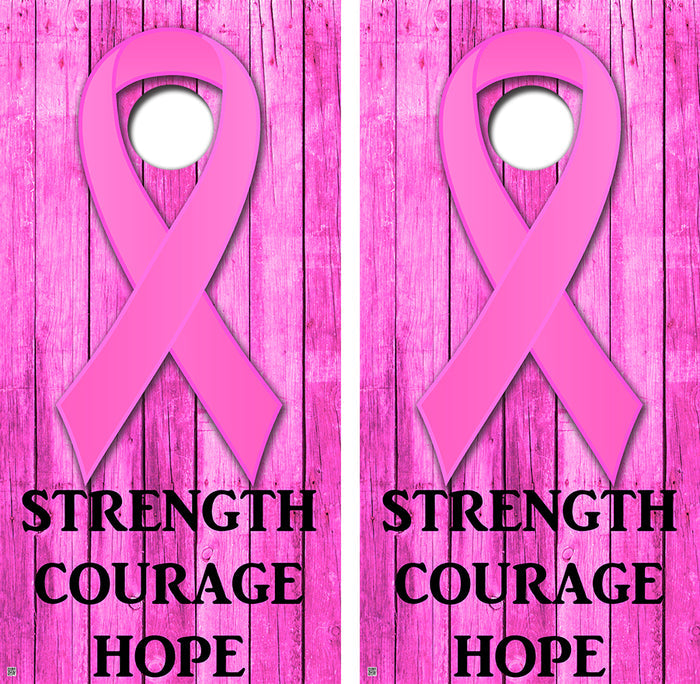 Strength Courage Hope Style Cornhole Design