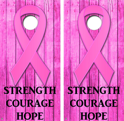 Strength Courage Hope Style Cornhole Design