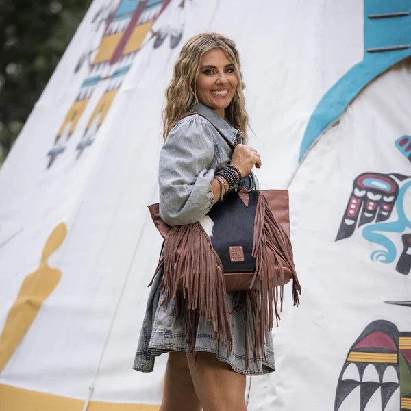 STS Ranchwear Indie Cowhide Tote