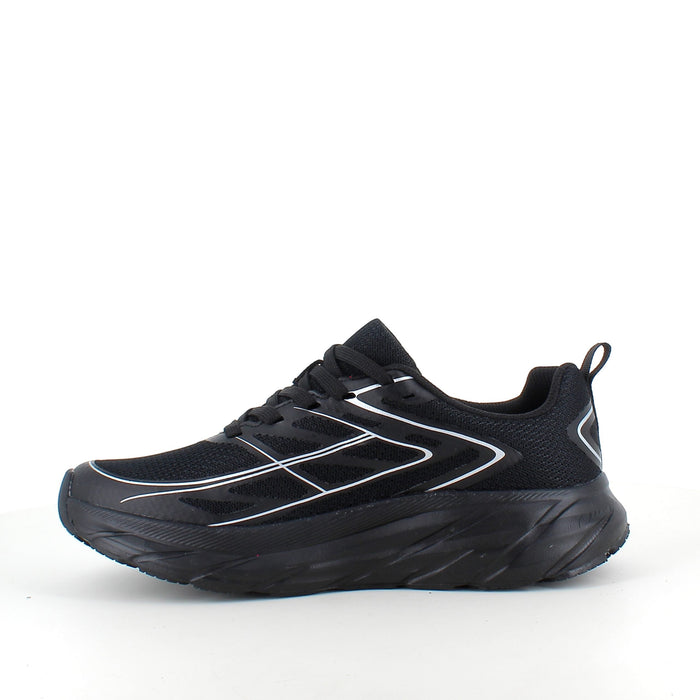 Svarta sneakers i ventilerande mesh