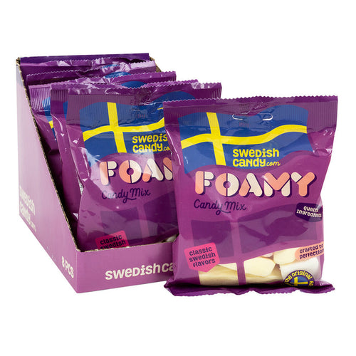 SwedishCandy.com Foamy Candy Mix Peg Bag - 8 Count