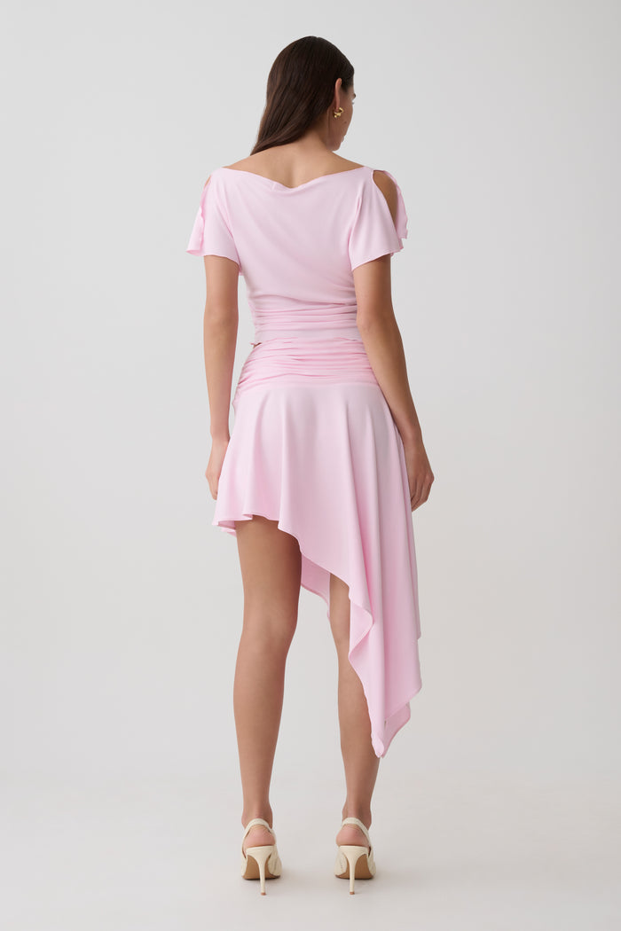 Talise Modal Flounce Short Sleeve Top - Ballet Pink