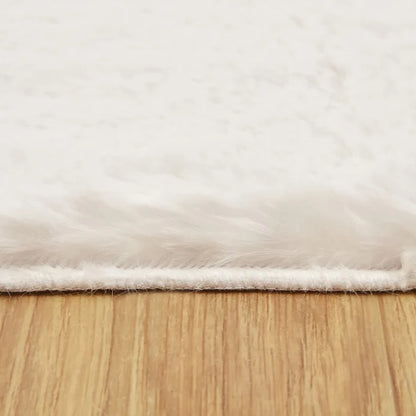 Tapis Kaşmir Halı 7/24 Cosy Premium blanc, 120x120 cm