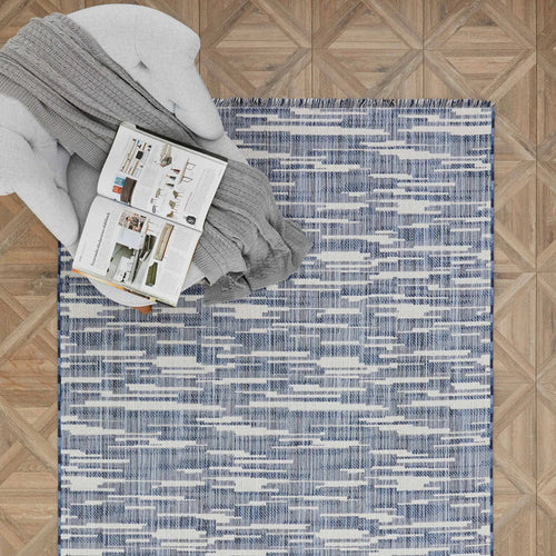 Tapis Kaşmir Halı Dogasever Ayaz en coton recyclé, 160 x 230 cm
