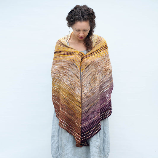 Tasting Menu Shawl by Tellybean Knits, Stephanie Lotven - KIT