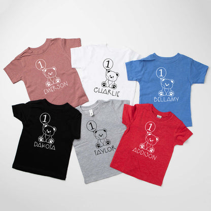 Teddy Bear Themed 1st Birthday T-shirt/Bodysuit