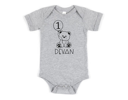 Teddy Bear Themed 1st Birthday T-shirt/Bodysuit