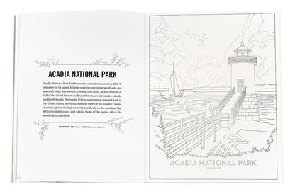 The Art of the National Parks Coloring Book