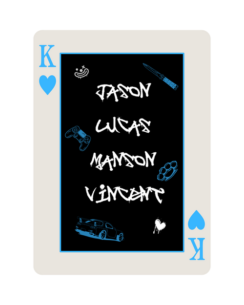 The Losers Playing Card Sticker- The Harley Laroux Shop
