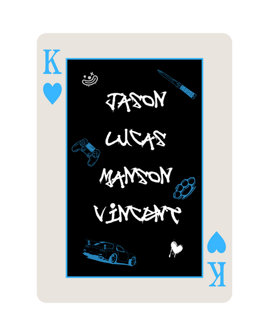 The Losers Playing Card Sticker- The Harley Laroux Shop