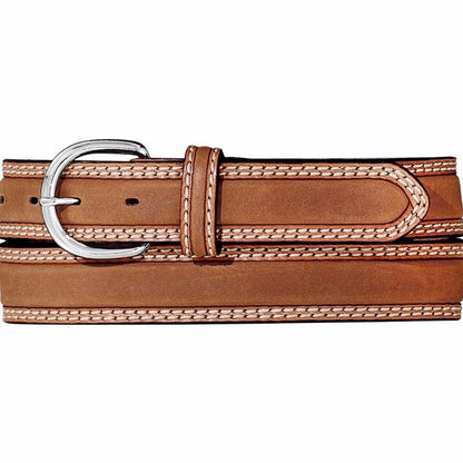 Tony Lama Men's Double Stitch Stockman Belt