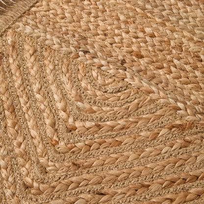 Tulum Braided Hexagonal Jute Table Runner 120cm