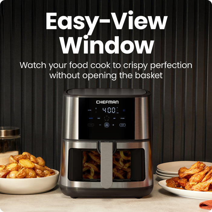 Turbofry® Easy View 8 Qt. Stainless Steel Air Fryer